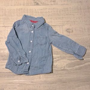 🔴5/$25| NWOT Cat & Jack Denim Shirt
